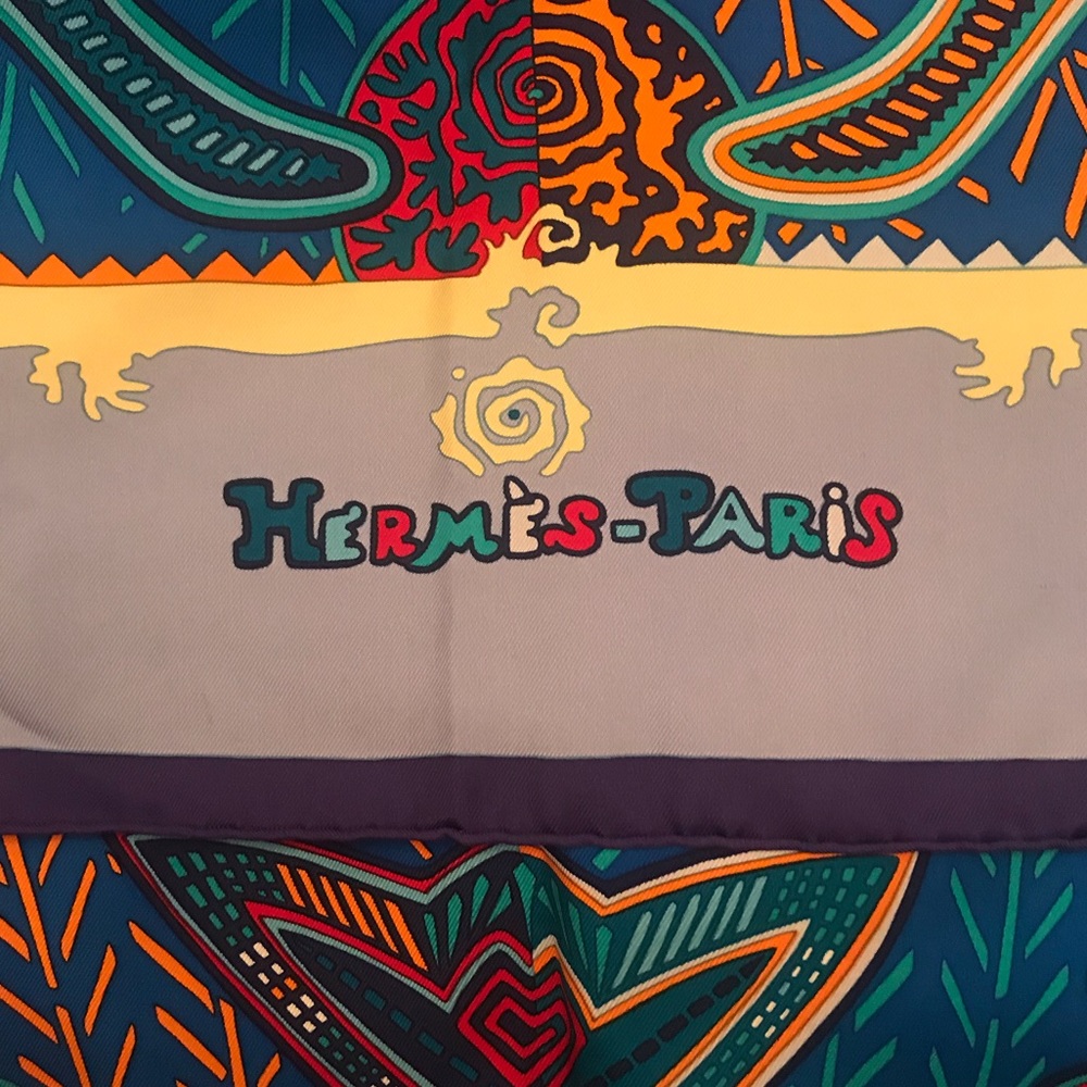 Hemes silk scarf